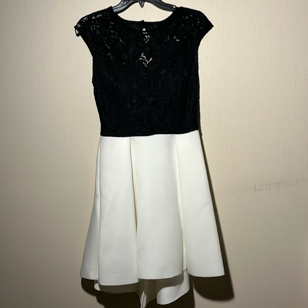 Black and White B Darlin Dress